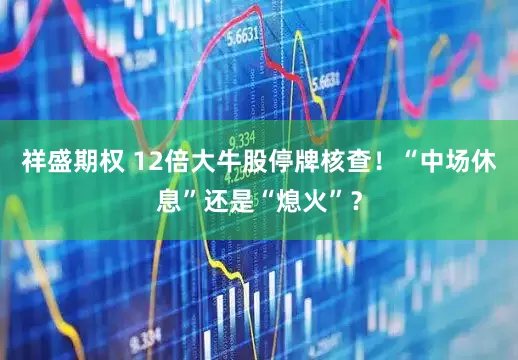 祥盛期权 12倍大牛股停牌核查！“中场休息”还是“熄火”？